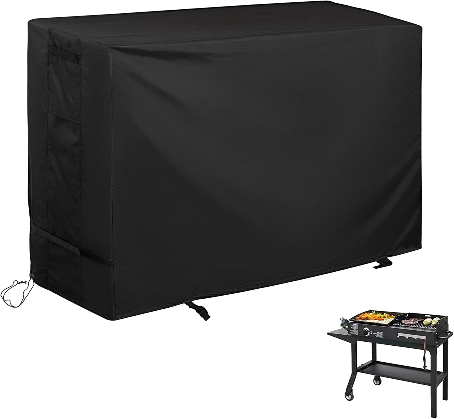 Griddle Cover for Blackstone 1819 Griddle and Charcoal Combo, Grill Cover for Blackstone 17" Propane Griddle and Charcoal Grill Combo-Protective and Waterproof