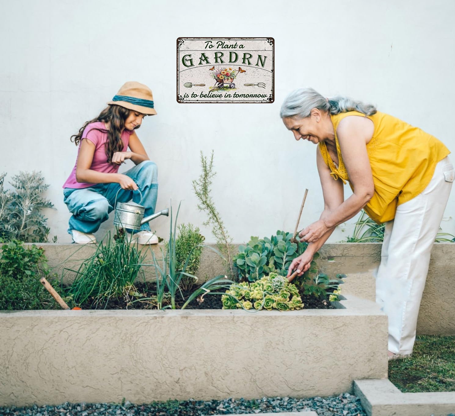 Bestylez Gardening Gifts To Plant A GARDRN Vintage Gardening Signs for Home GARDRN Greenhouse Living Room Bedroom Yard Outdoor Decor 8X12 Inch (3377) , since the in hand item is showing GARDRN