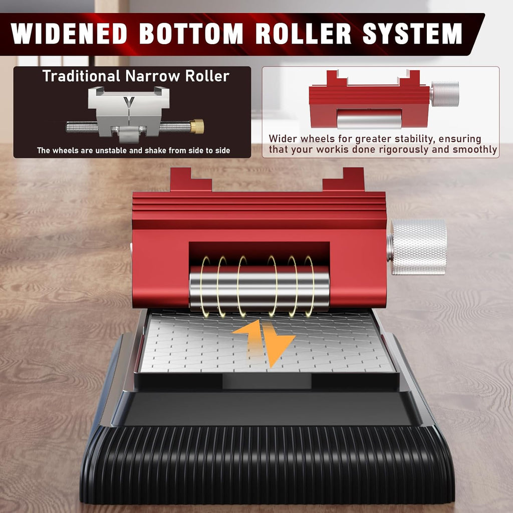 Honing Guide with Whetstone for Woodworking,Sharpening Jig Center Upgraded Honing Tool and Diamond Chisel Sharpening Stone Set Kit for Knife, Short Chisels and Planes, Fine/Coarse Plate, 400/1000/Grit