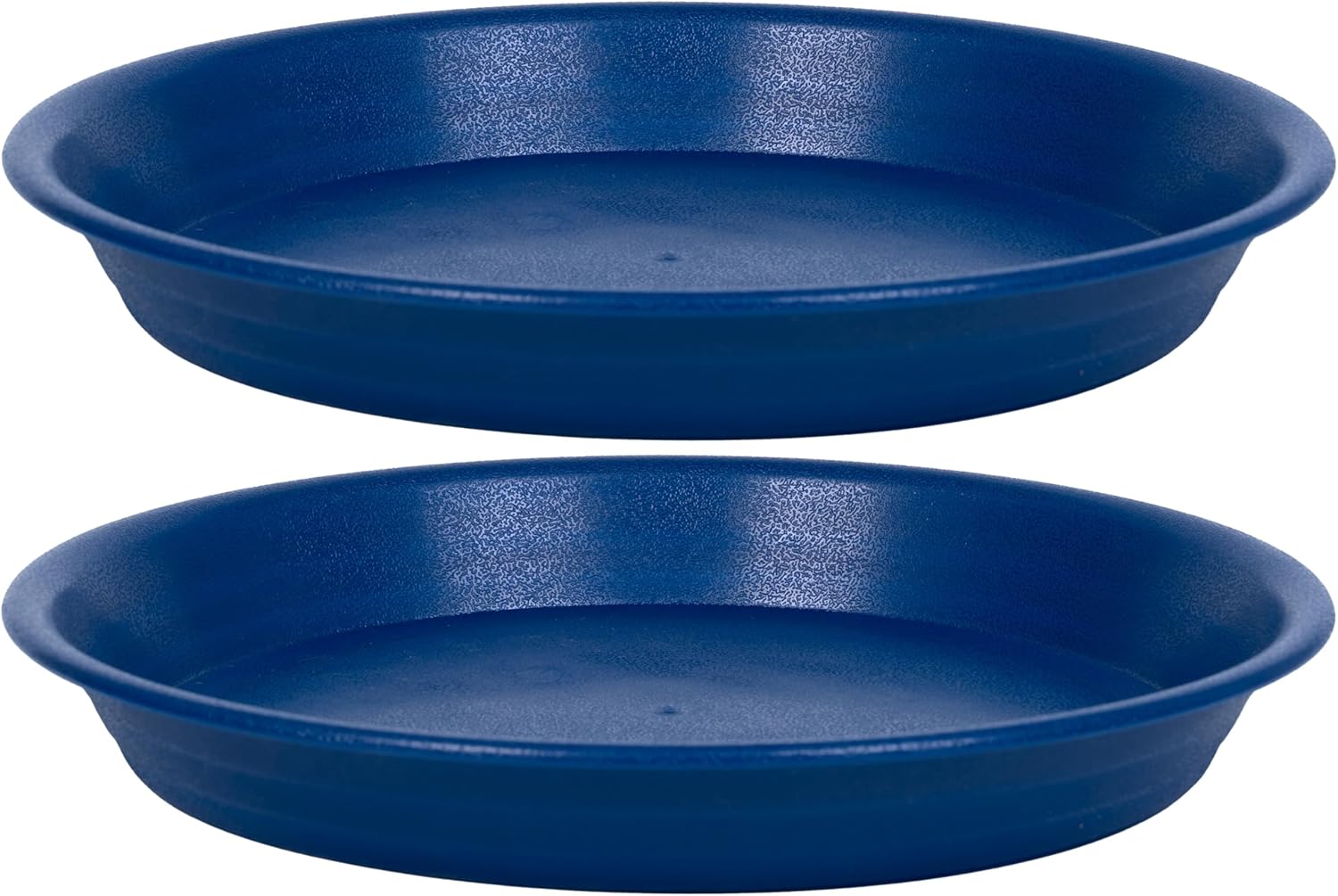 Plant Saucer Pot Tray 10 inch, 2 Packs Plant Drainage Trays, Plastic Flower Planter Saucers and Drip Trays for Indoors, Heavy Durable Plant Plate Water Catcher (Blue)