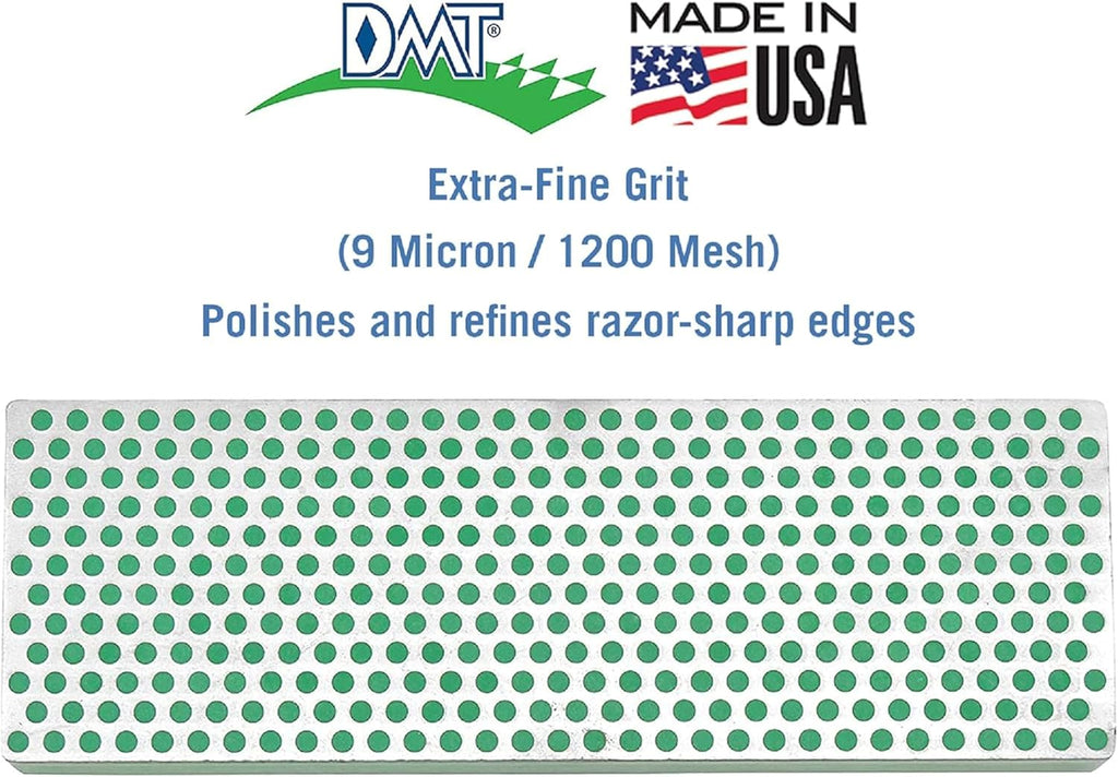 DMT W6EFC Deluxe Diamond Whetstone Knife Sharpening Kit with Wood Box, Set of 3 Sharpening Stones, 6" x 2"