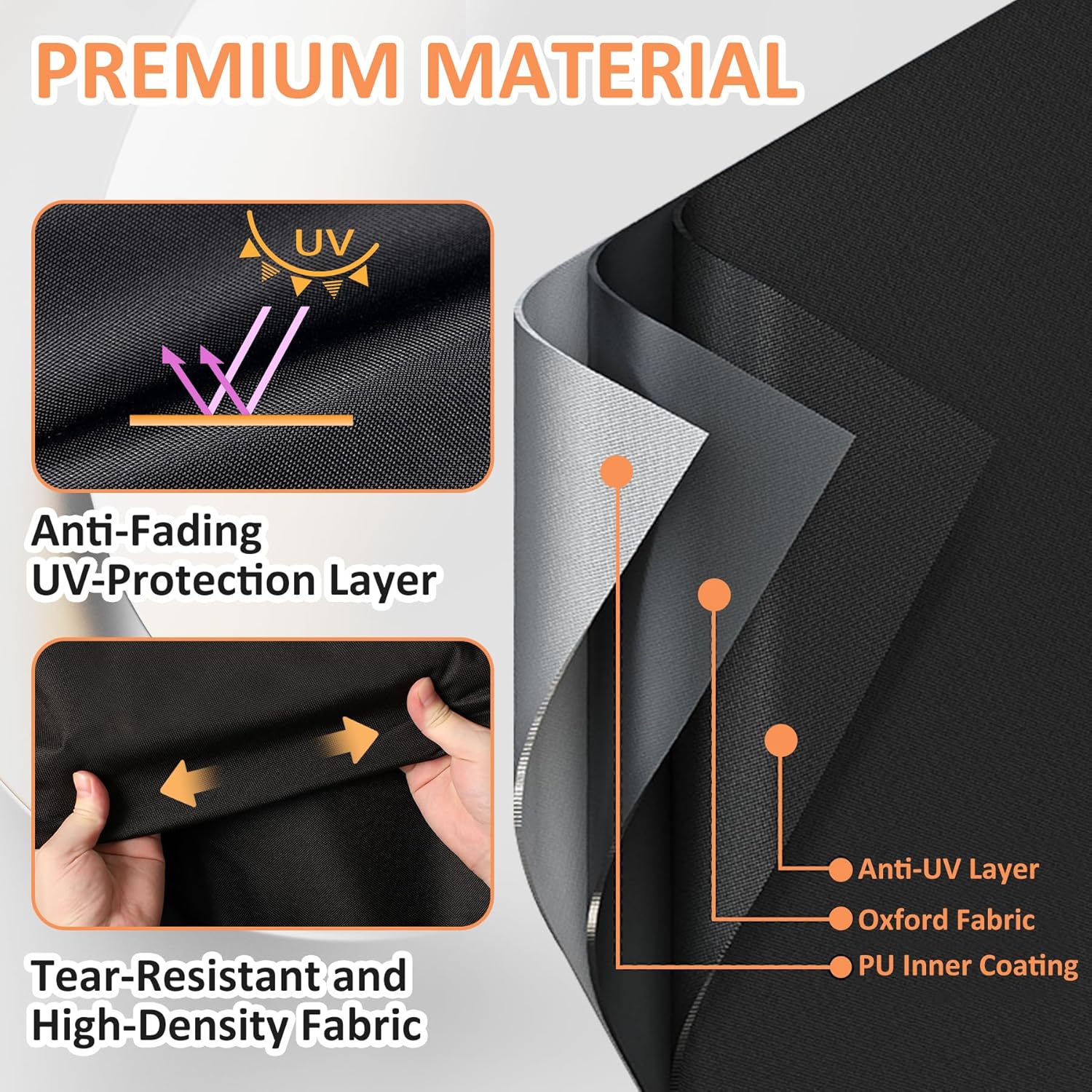 Cart Cover for Solo Stove Pi Pizza Oven Table, Heavy Duty 600D Waterproof Pizza-Oven StandCover, 40 inch Outdoor Cover for BBQ Cart/Pizza Topping Station/Grill, 27" Dia x 42" H