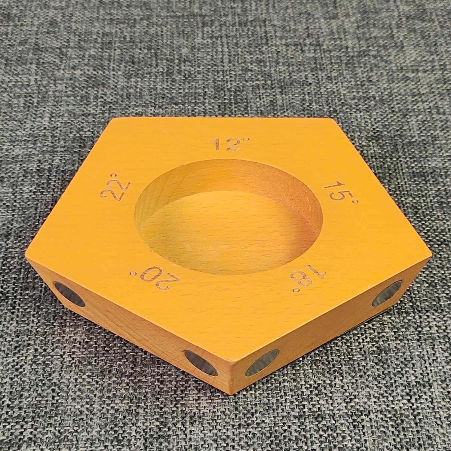 Rolling Knife Sharpener with 2 Diamond Discs and 2 Honing Discs, 5 Magnetic Angle Offer 12/15/18/20/22° for Kitchen Knives (SET-A)