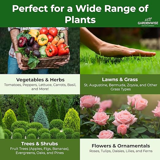 10-10-10 All-Purpose Professional Fertilizer Plant Food for Indoor/Outdoor Gardening; Premium Shrub, Tree, Flower, Vegetable and Lawn Fertilizer; Quick-Release Nitrogen (20 QUARTS)