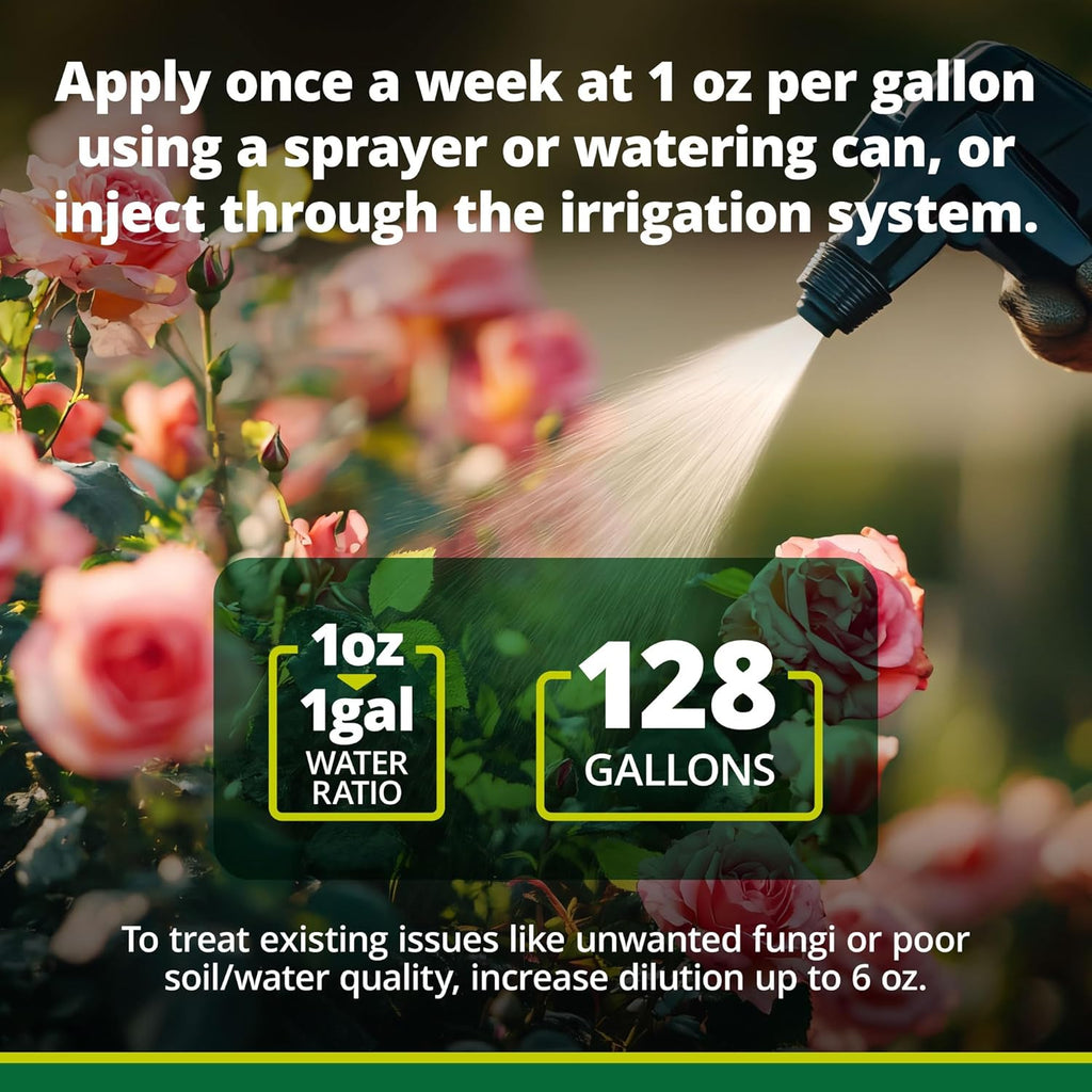 TeraGanix EM-1 Soil Conditioner (1 Btl = 32 Gal), Microbial Inoculant Concentrate, Plant Growth, Root Enhancer, Liquid Probiotic for Soils & Plants, Seed Germination, Gardening, Lawn Care (32 fl oz)