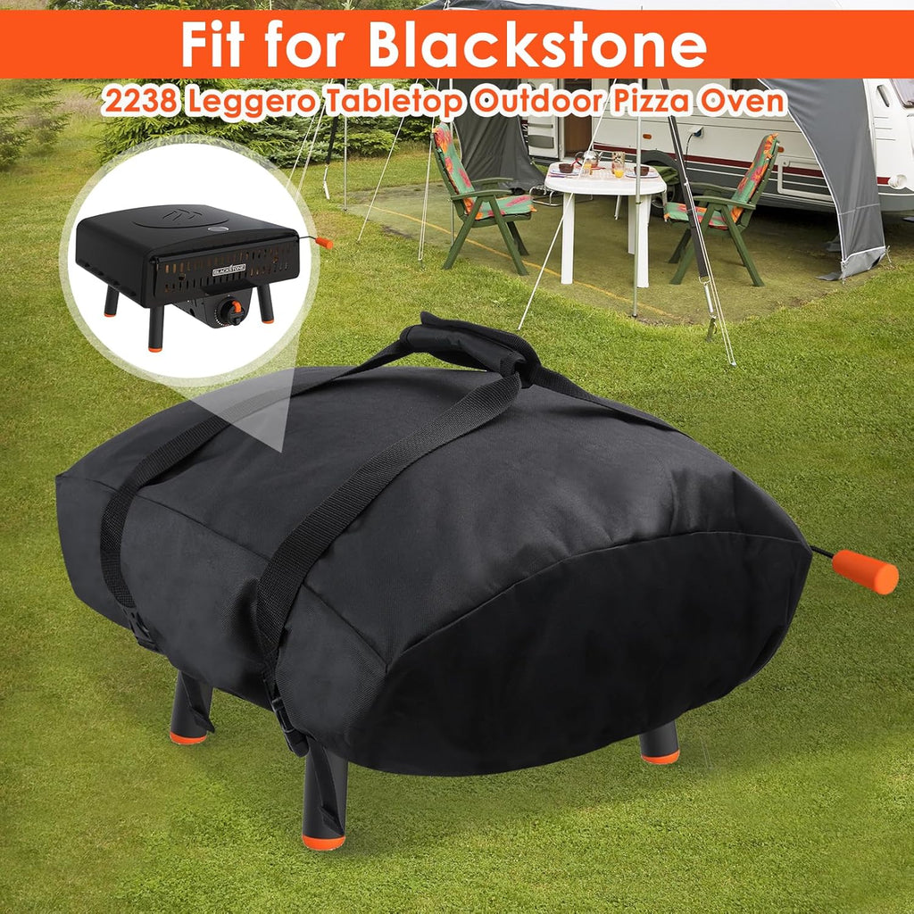 Pizza Oven Carry Case for Blackstone 2238 Leggero Tabletop Pizza Oven, 600D Waterproof Dustproof Blackstone 2238 Pizza Oven Cover/Carry Bag 2 in 1, Outdoor Oven Accessory