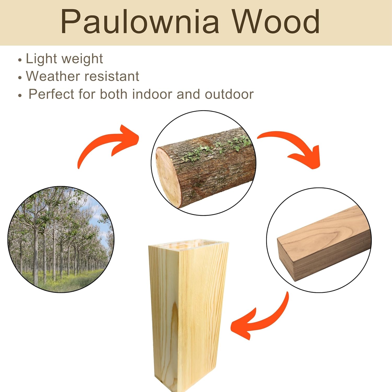 LaLaGreen Wooden Planter Box for Plants (4 Pack) Natural Wood Hanging Wall Planters for Indoor Plant Holder Vase for Dried Flowers, Modern Style Unique Living Room Bedroom Kitchen Home Office Decor