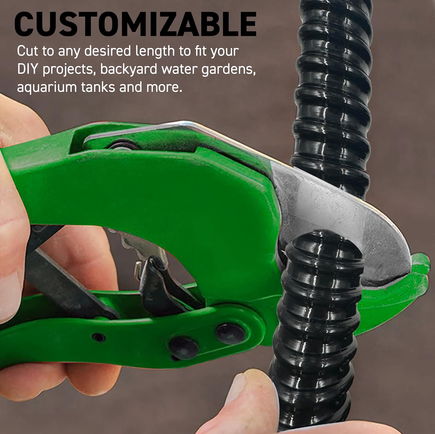 Sealproof 3/4" Dia Corrugated Pond Tubing 3/4-Inch ID, 20 FT Long, Black Kink Free Strong and Flexible Made in USA PVC Tubing