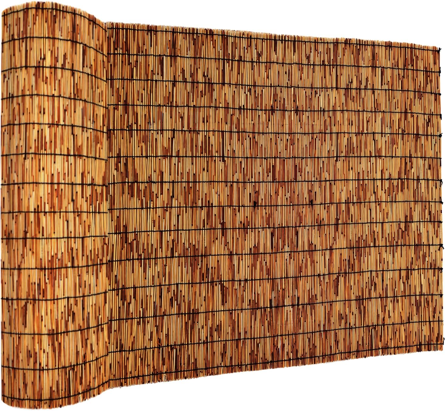 Reed Fencing Rolls,Bamboo Screens Outdoor for Patio,6 Feet High,Suitable for Patio Garden Balcony Terrace and Courtyard Shading 6x10FT