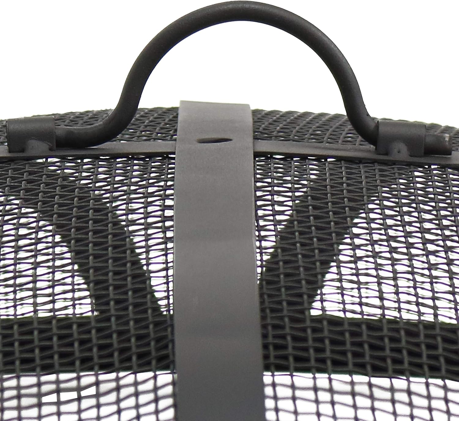 Sunnydaze 23-Inch Replacement Steel Fire Pit Bowl with Round Spark Screen - High-Temperature Painted Finish