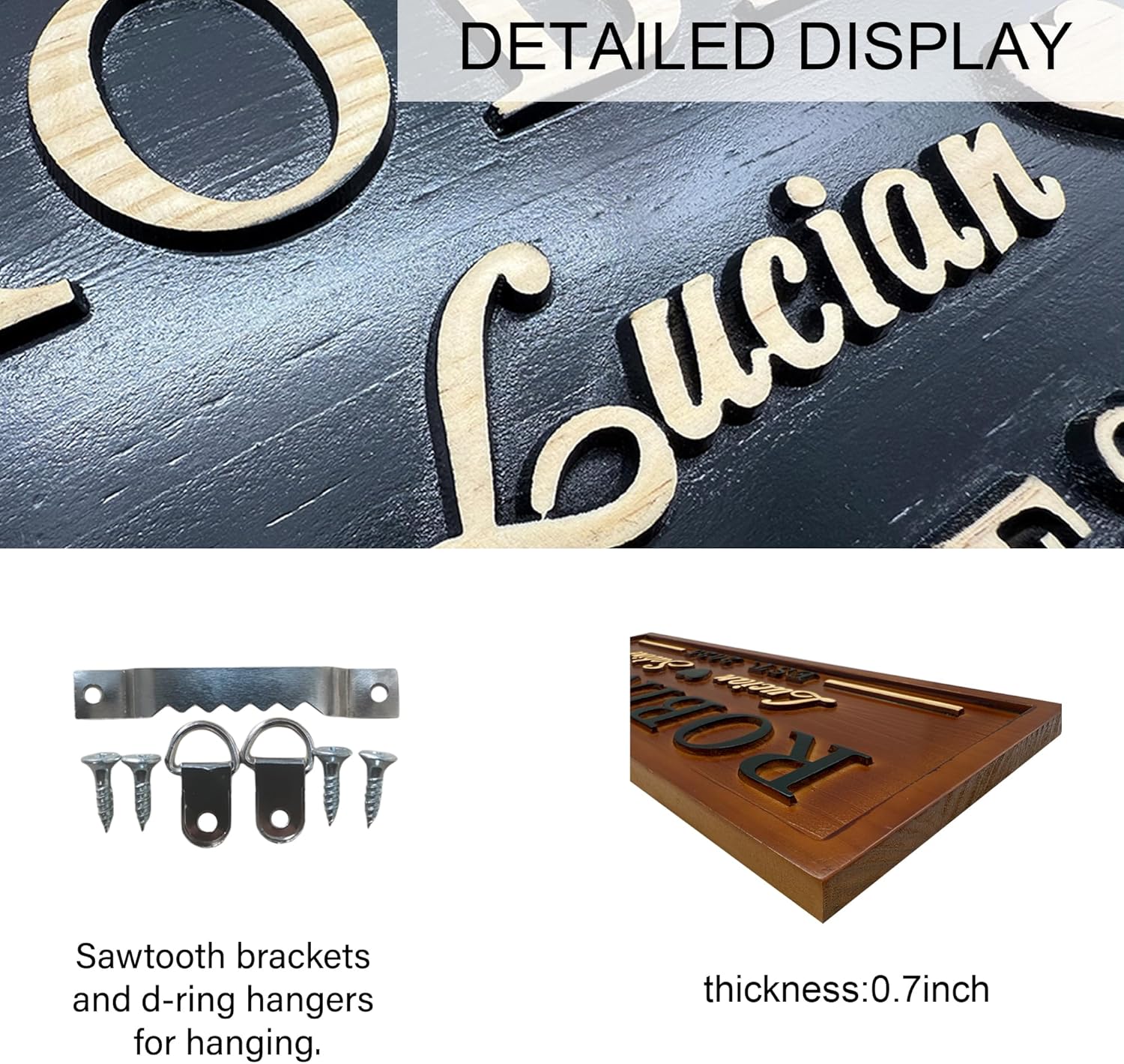 The Perfect Blend Sign Personalized Blended Family Name 3D Wood Sign Custom Names Wooden Sign