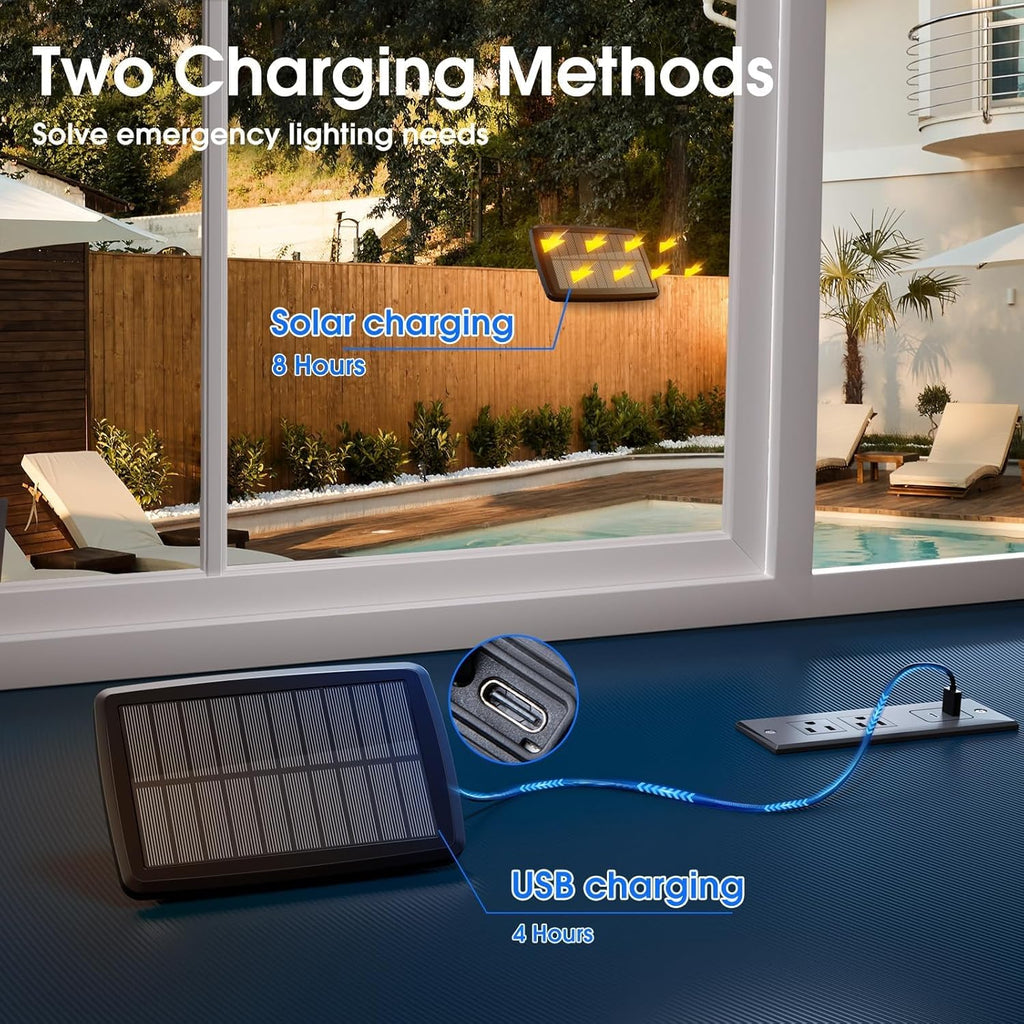 KYY 33(27+6) FT Solar String Lights Outdoor with Remote, Waterproof and Shatterproof Solar Patio with LED Vintage Plastic Edison Bulbs, Heavy-Duty and UL Listed Porch Market Lights