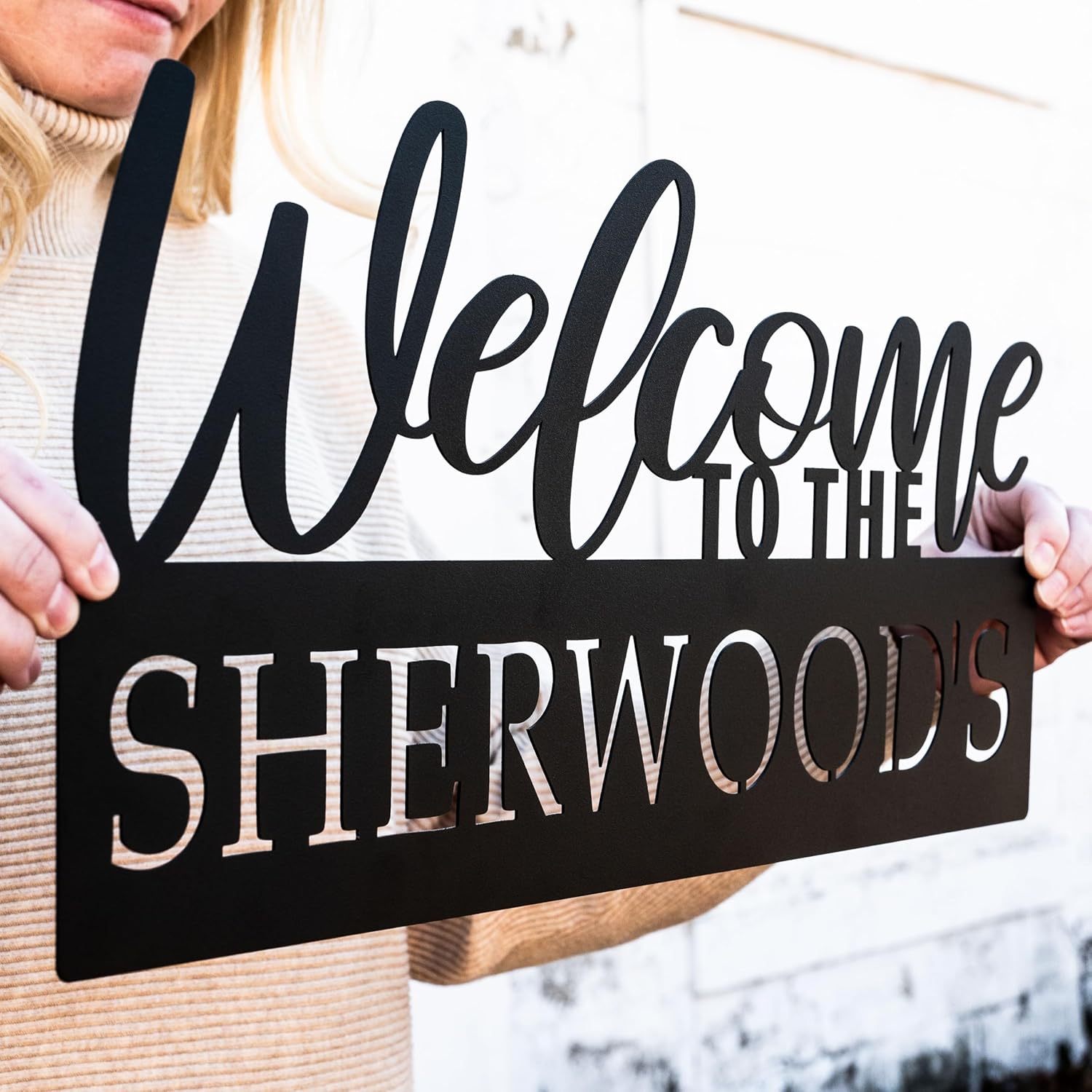 Personalized Welcome Name Sign Outdoor Last Name Sign Personalized Family Name Sign Custom Home Decor Custom Wedding Gift Housewarming Gift