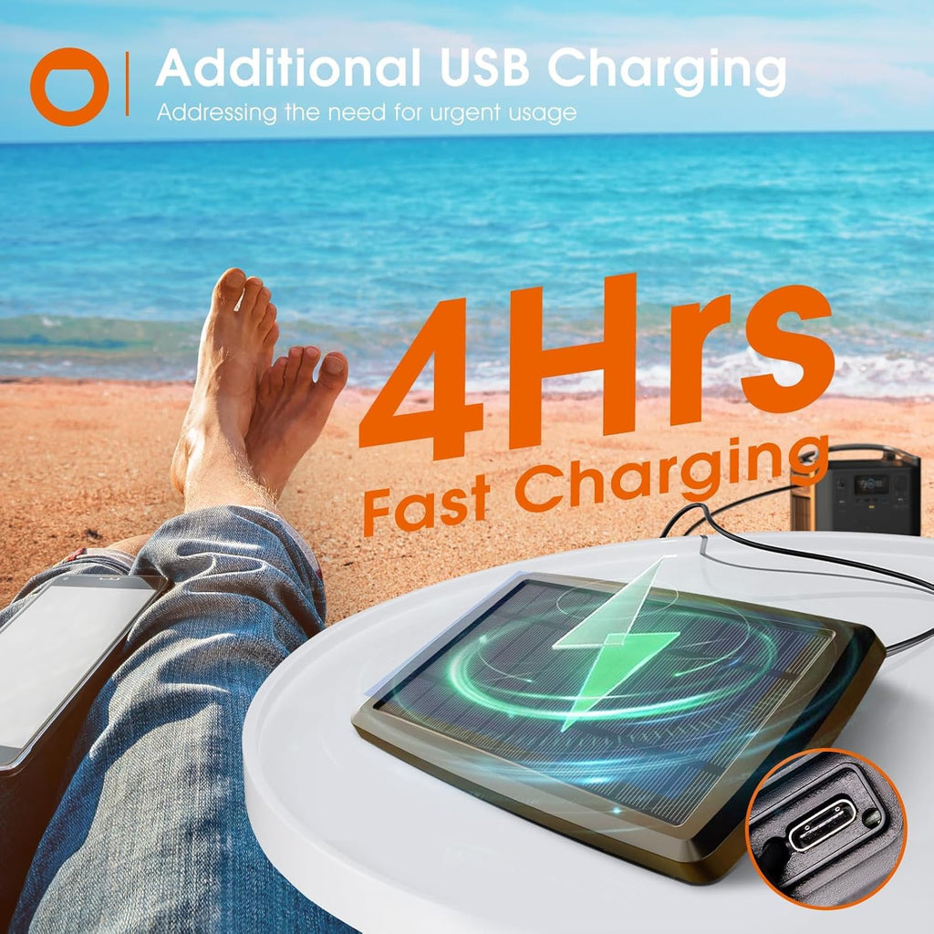 addlon 102FT(96+6) Solar String Lights Outdoor Waterproof with USB Charging & Remote Control - Dimmable Solar Power Patio Lights with LED Bulbs for Porch, Garden, Yard, Market, Bistro - Lasts 20+ Hrs