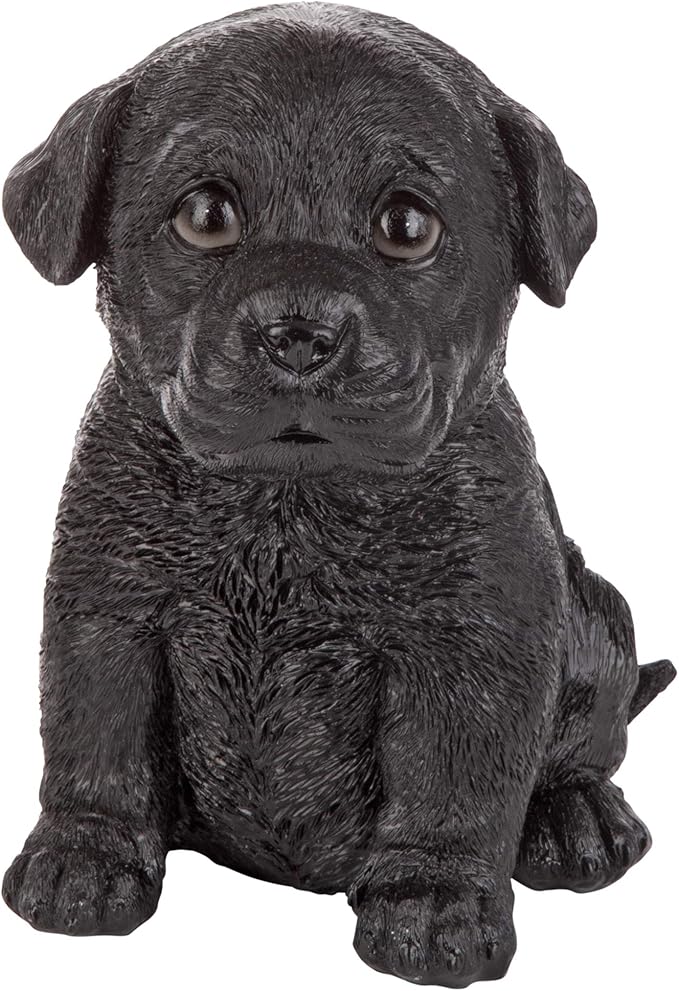 Design Toscano Black Lab Puppy Partner Collectible Dog Statue
