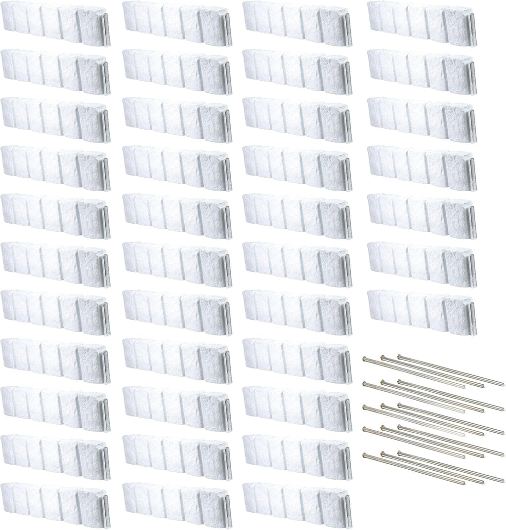 Beuta Landscape Edging | Garden Edging Border | Faux Stone Block XL for Lawn Edging, Flower Beds & Yard Edging – 40 Pack | Each Section Has 6 Blocks 48" L x 4" W x 9.5" H | 120 Spikes | Limewash