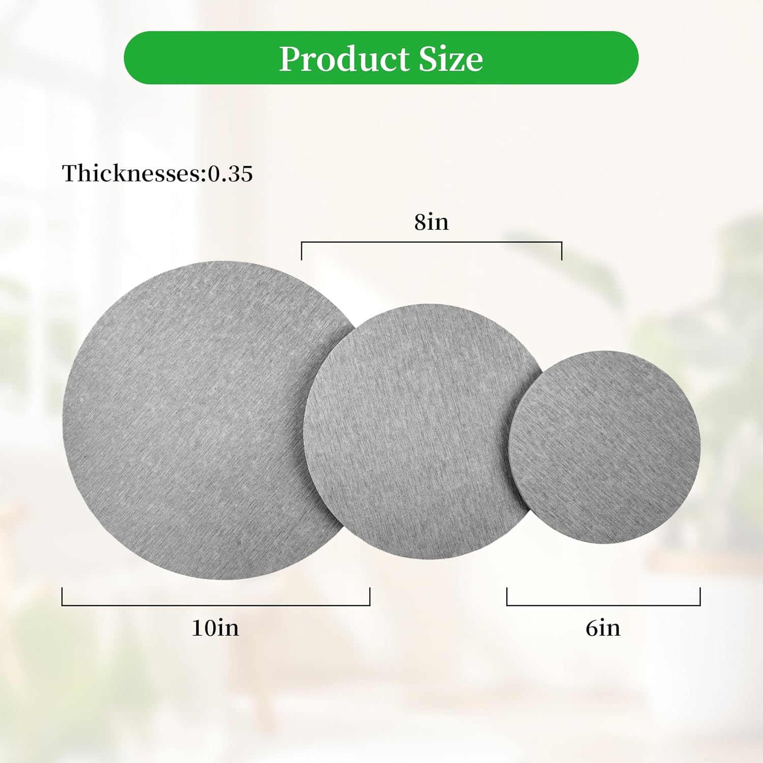 2 PCS Plant Saucer Flower Pot Saucers, Absorbent and Quick-Drying Plant Coasters, Diatomaceous Earth Round Plant Drip Trays for Keeping Counter and Floors Dry and Clean, Gray (6-inch)