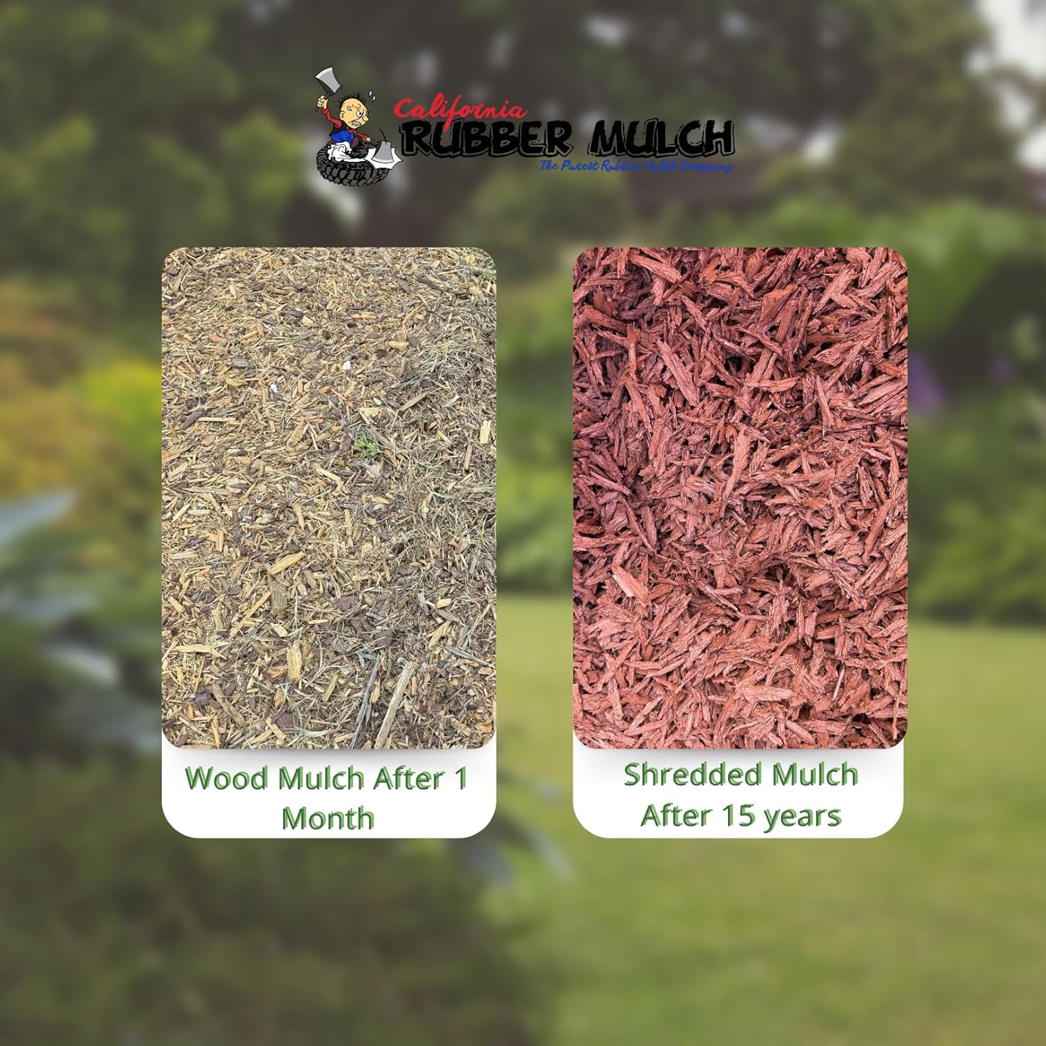 100% Wire-Free Shredded Rubber Mulch – Red – 20 lb (1.2 cu ft) – Long-Lasting, Low Maintenance, Safe for Kids & Pets – Ideal for Landscaping & Playgrounds