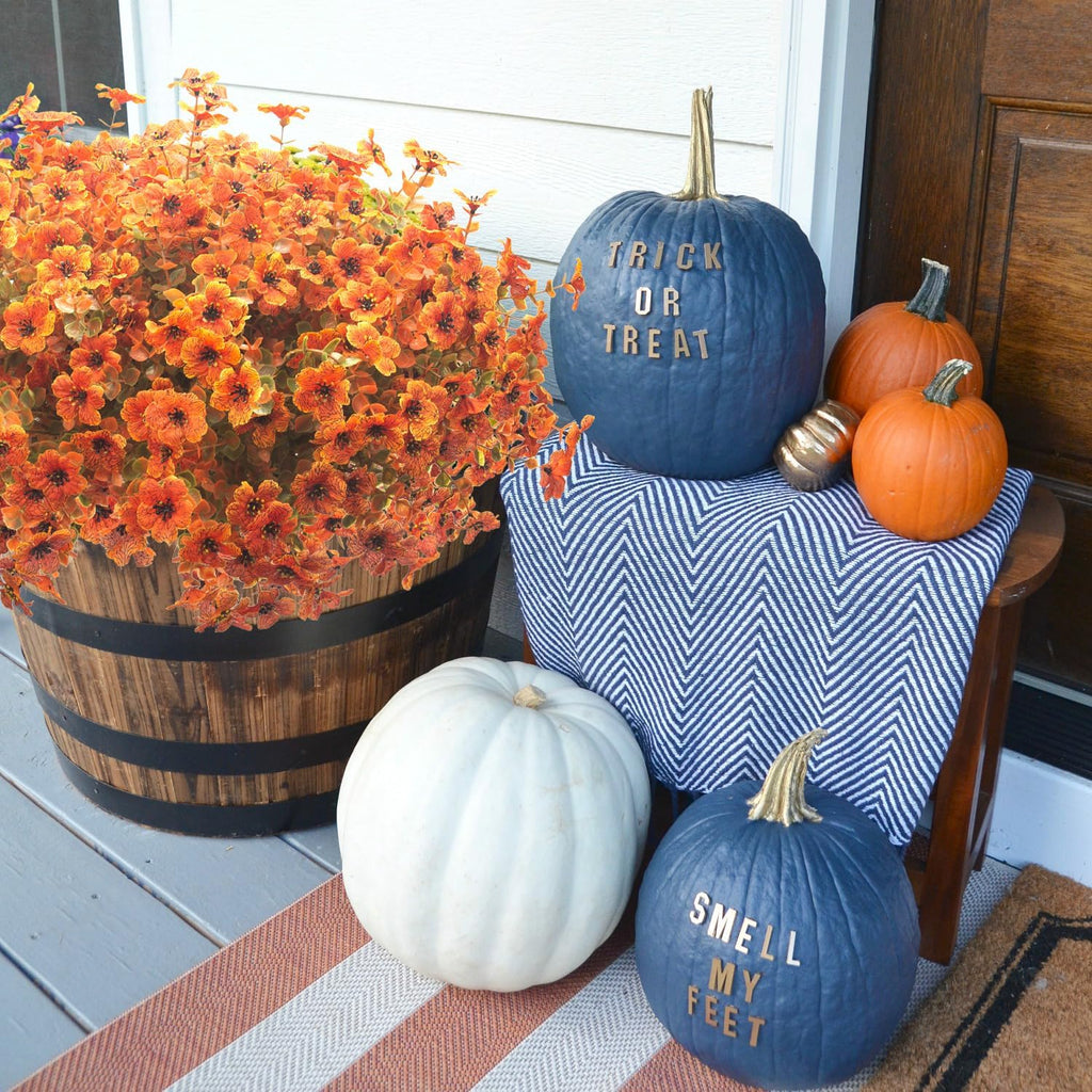 16 Bundles Artificial Fall Flowers for Outdoors Fake Plants UV Resistant Plastic Plants Shrubs Bushes for Home Fall Front Door Porch Garden Autumn Decor (Fall Red)