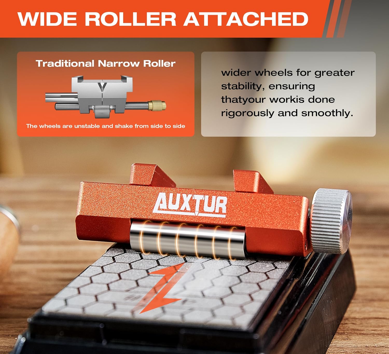 Honing Guide for Woodworking,Honing Steel Center Sharpening Holder,Complete Sharpening System Woodworking Tools for Chisel Sharpening and Plane Restoration (guide tool)