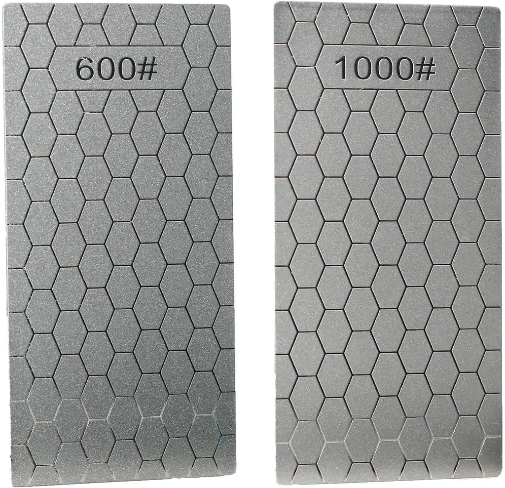 4 Pieces Diamond Sharpening Stone Set,Diamond Lapping Plate Coarse/Medium/Fine Grit Sharpener,400/600/1000/1200 Grit