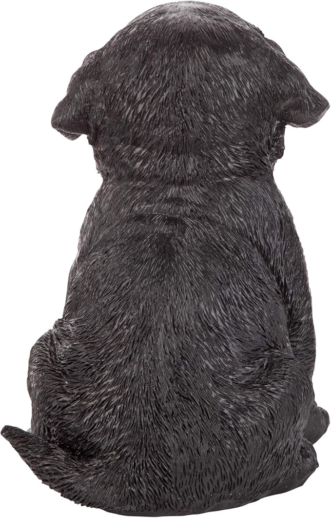 Design Toscano Black Lab Puppy Partner Collectible Dog Statue