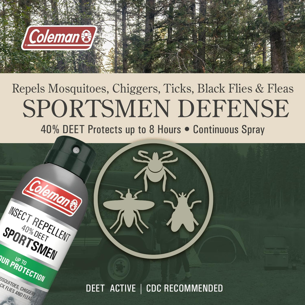 Coleman DEET Insect Repellent, 40% Deet Bug Repellent