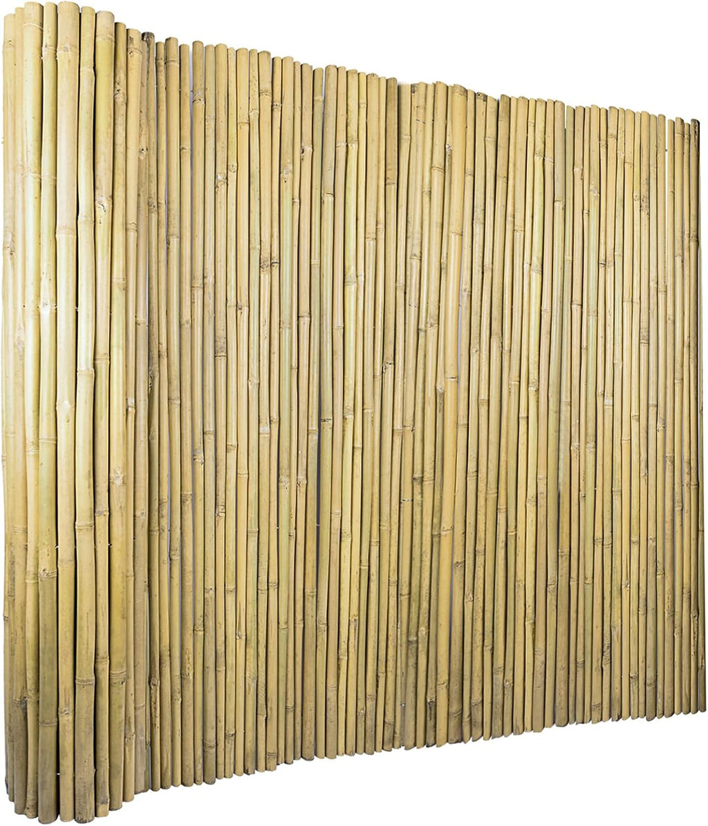 58Inch High x 72Inch Long x 0.7In D Bamboo Screen, Natural Bamboo Fence Rolls, Eco-Friendly Fencing for Outdoor Balcony Patio Garden Border Pool