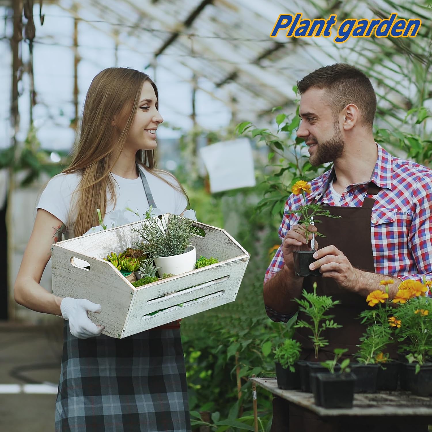 ELONG HOME Wooden Crate, 2 Pack Fast Assemble Wooden Crate for Storage, Decorative Farmhouse Wooden Crate Basket, Vintage Wood Crates Display for Fruits and Vegetables