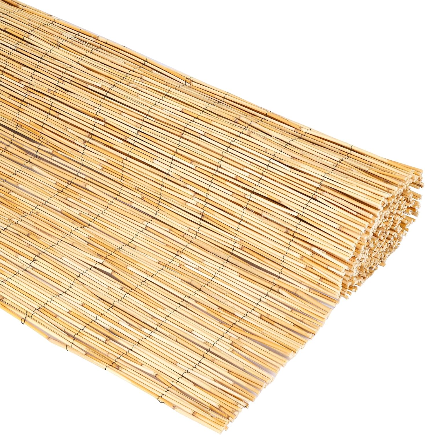 Natural Reed Fencing, Reed Screen Curtain Eco-Friendly for Garden,Balcony,Outdoor,Backyard Patio Decors Fence Rolls-4FT x 13FT （1.2m x 4m Approx）