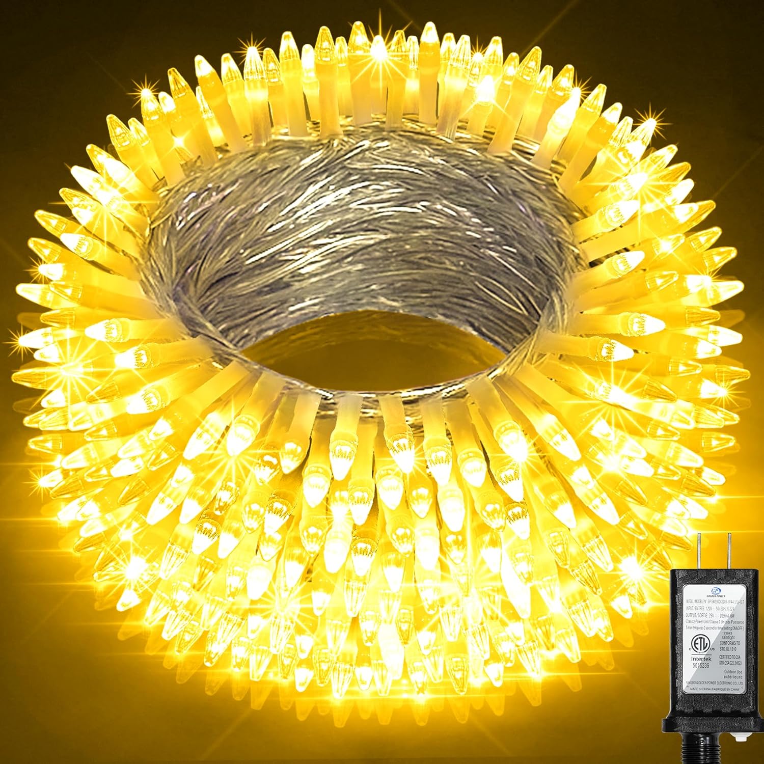 1500LED Christmas Lights Outdoor Use, 470ft 12 Modes Warm White LED String Lights with Timer Dimmable, Waterproof Christmas Tree Lights for Xmas Patio Yard Fence Balcony Garden Decor Warm White