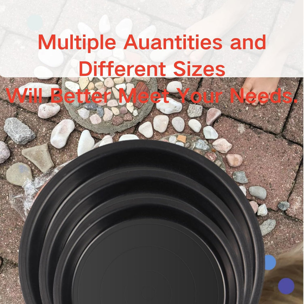 6 Pcs Bigger Round Stepping Stone Mold, 3 Size Cement Molds for Concrete, 10.63" 11.81" 12.99" Thicken Plastic Concrete Molds for Casting Garden Pavement and Stepping Stones Outdoor Walkway