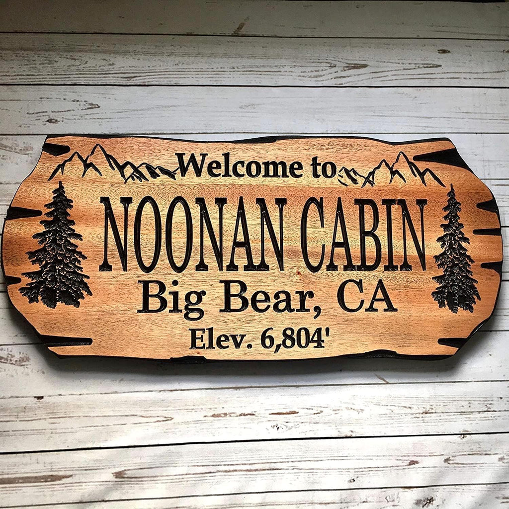 Custom Wooden Signs, Personalized Wood Signs, Custom Wood Signs, Personalized Cabin Signs, Outdoor Wooden Sign, Family Name Signs (Noonan Style)