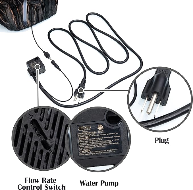 TERESA'S COLLECTIONS Mermaid Water Fountains Outdoor with LED Light Auto Slient Pump, Large Water Features for Yards Patio Garden Balcony Porch, Mermaid Garden Gifts for Mom, 21"