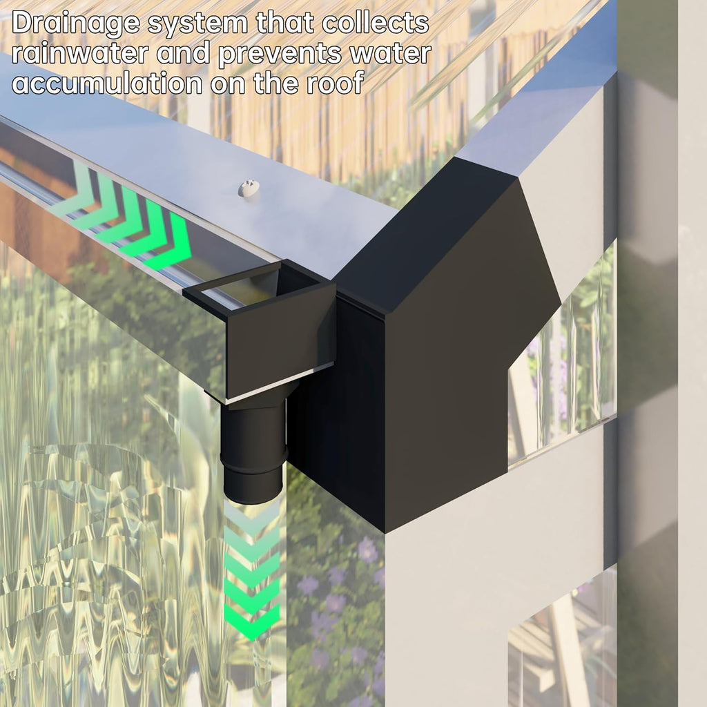 6 x 6FT Greenhouse for Outdoors,Polycarbonate Garden Backyard,Silver