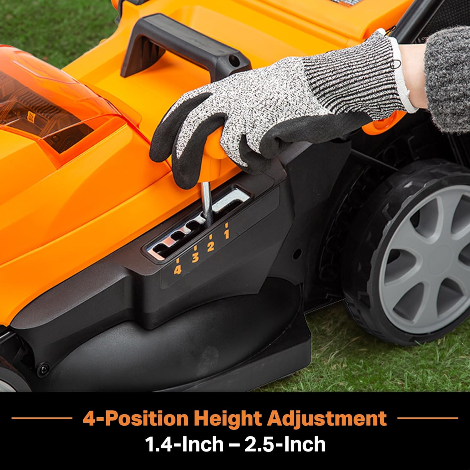 LawnMaster CLMF4815E 48V MAX* 15-inch Brushless Cordless Mower with 2X24V MAX* 4.0Ah Battery and a Dual Charger