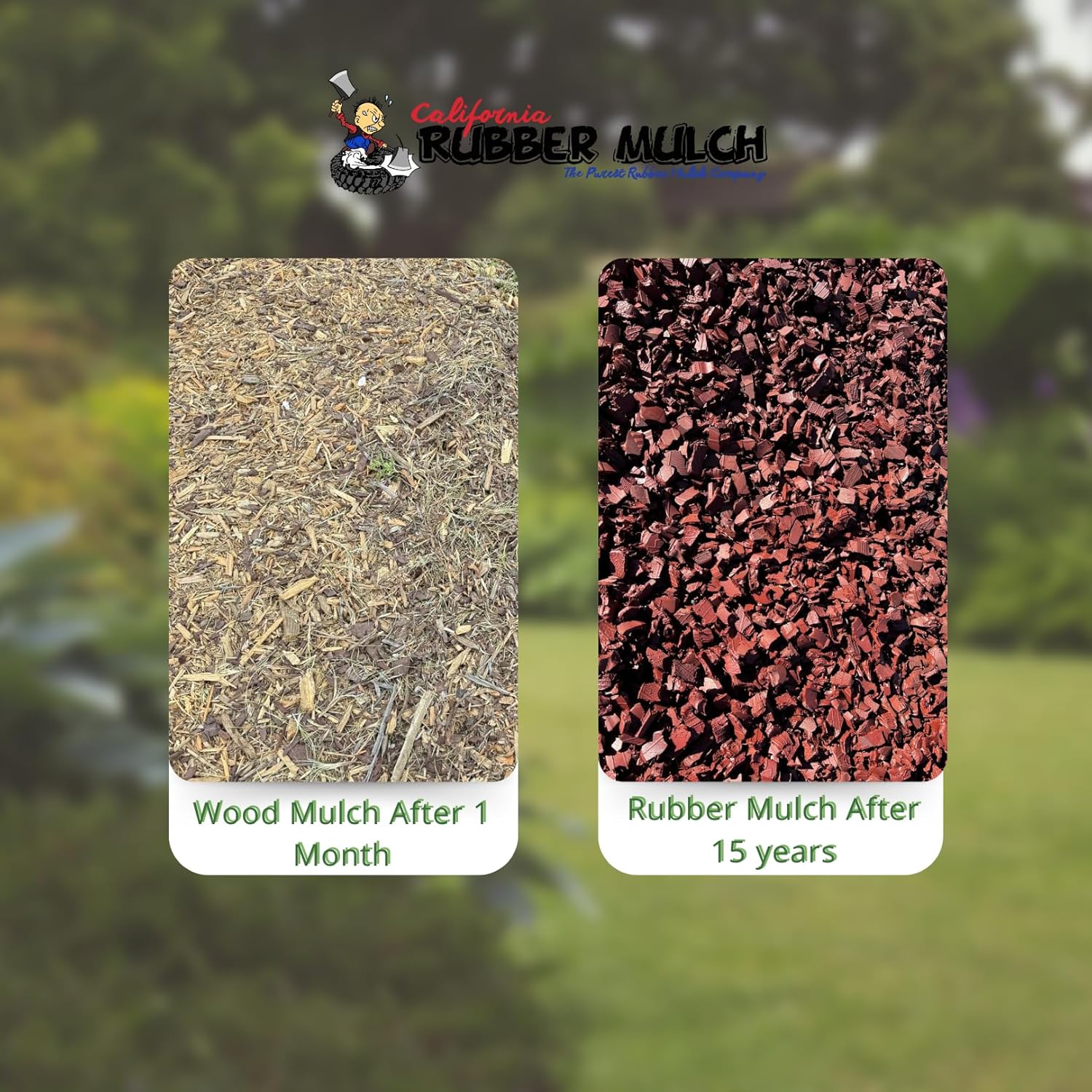 100% Wire-Free Rubber Mulch – Red, 20 lb (0.8 cu ft) | Long-Lasting, Low Maintenance, Safe for Kids & Pets – Landscaping & Playground Ground Cover