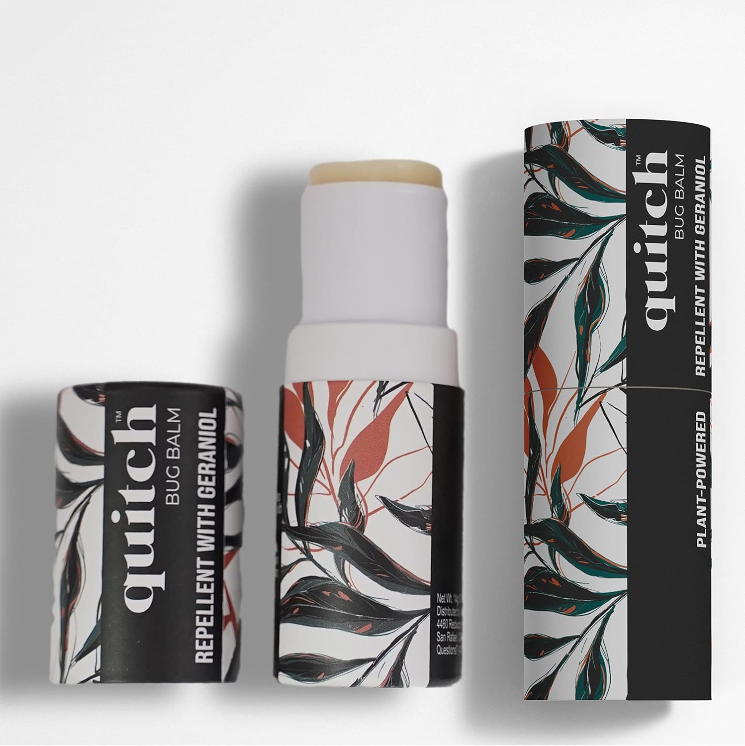 Quitch Mosquito Bug Repellent Balm, Bug Spray Alternative Insect Repellent Travel Size, DEET-Free Vacation Essentials Cruise Must Have, Natural Bug Repellent Wipes Alternative, Made in The USA