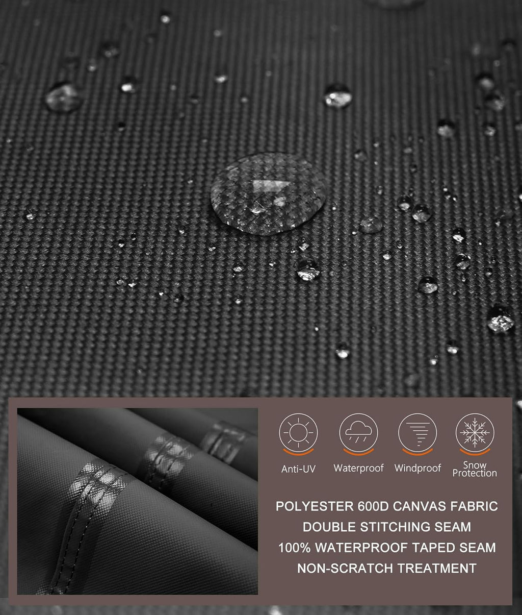 ULTCOVER Waterproof Grill Cover 32 inch, Heavy Duty BBQ Cover for 2 Burners Outdoor Gas Barbecue Grill, Black