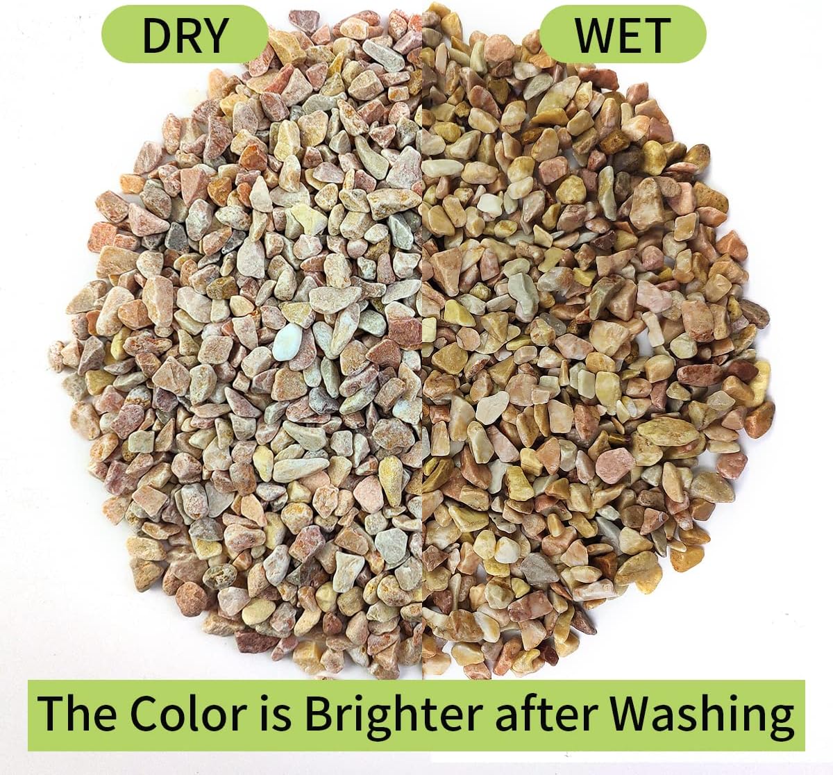 10 LB Natural Pea Gravel Small Pebbles - 3/8 Inch Decorative Pebbles for Indoor Plants,Terrarium Rocks, Outdoor Decorative Rocks, Vase, Succulent Rocks, Aquarium Gravel and Landscaping Rocks