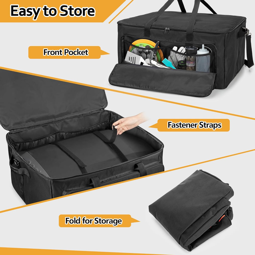 Pizza Oven Bag Compatible with Ooni Koda 16 Gas Pizza Oven, Outdoor Storage Cover Compatible with Ooni Koda 16, Portable Carry Case with Shoulder Strap for Accessories Kit, Bag Only