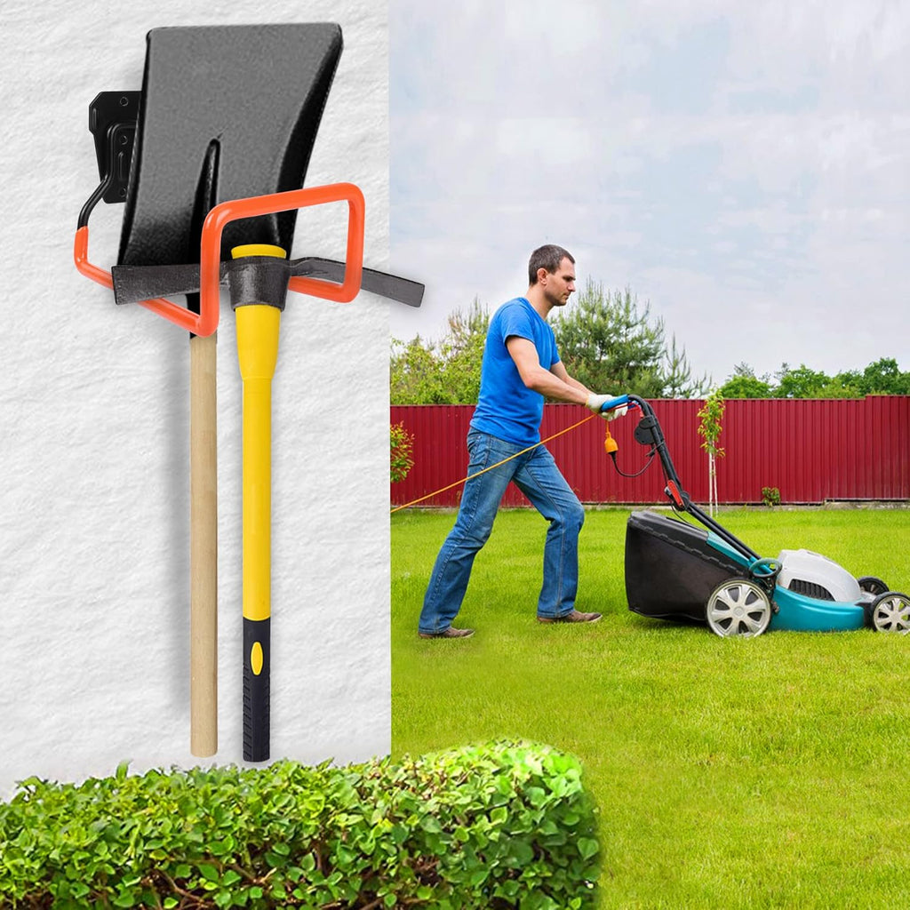 Garden Hose Holder Wall Mount Heavy Duty Garden Hose Hanger Free Standing Metal Hose Rack for Outside Yard and Garage