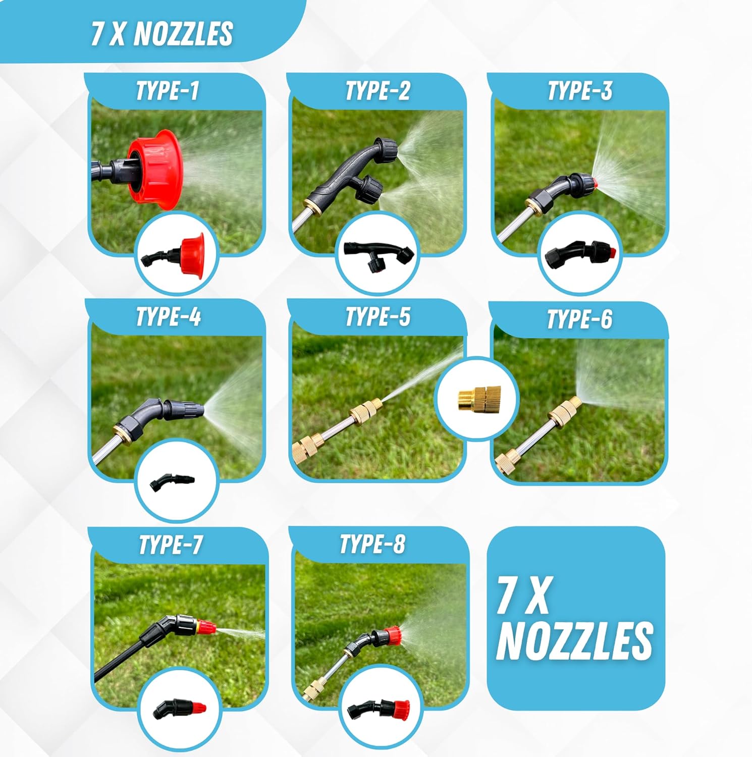 4.2 Gal Battery Powered Backpack Sprayer-Multifunctional Weed Sprayer for Lawn&Garden with Adjustable Nozzles and Shoulder Strap, High-Pressure Spray Hose for Weeding&Cleaning