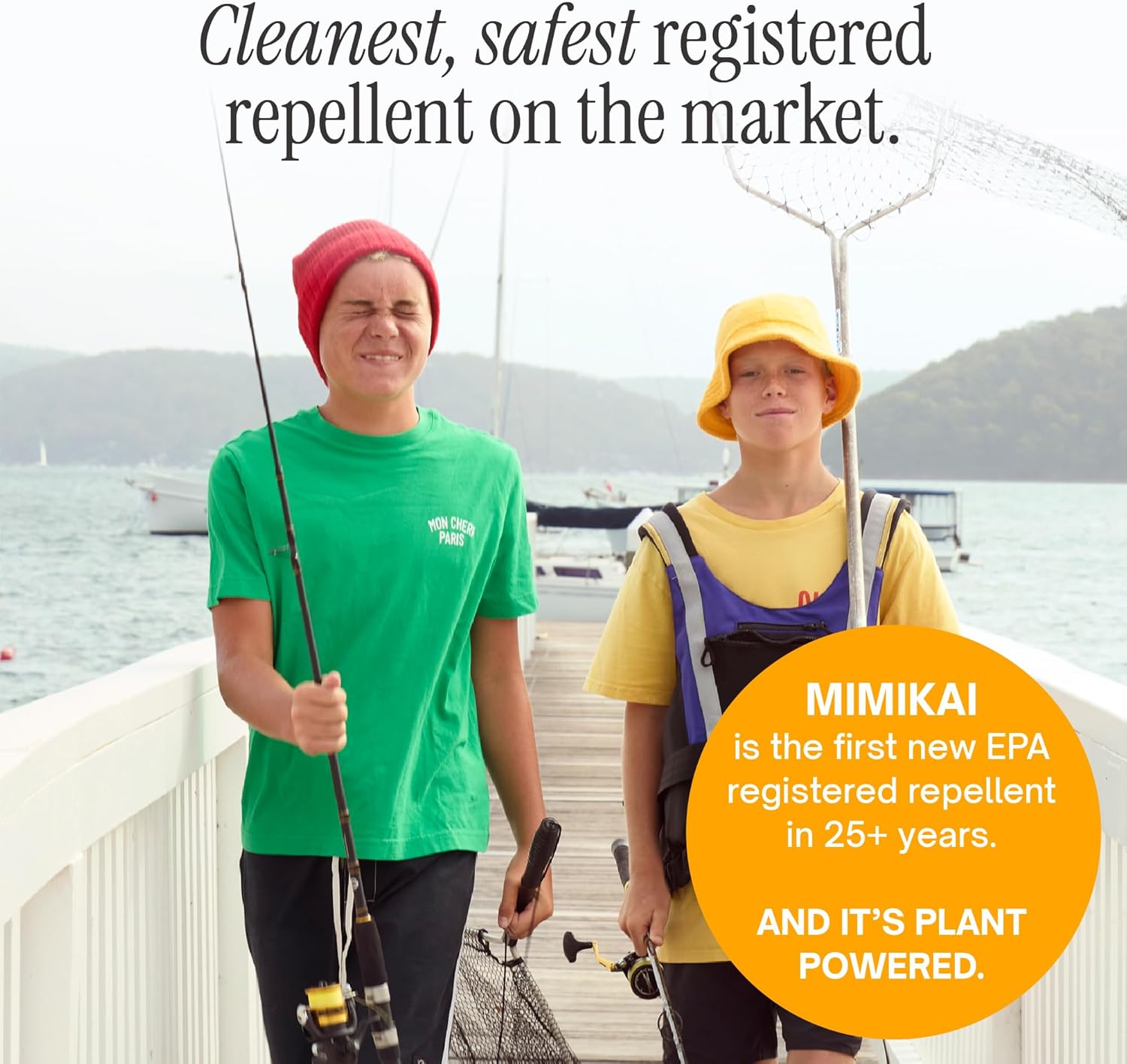 Mimikai Mosquito and Tick Repellent, DEET-Free for Skin and Outdoor Use, Non-Toxic, Plant-Powered Skincare, 3.4oz Pump Spray