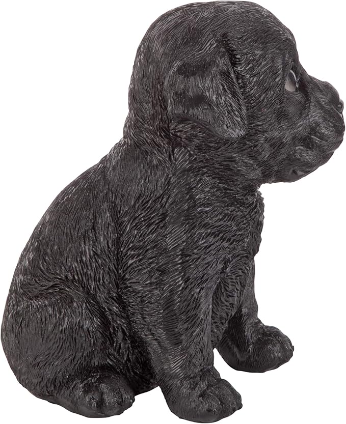 Design Toscano Black Lab Puppy Partner Collectible Dog Statue
