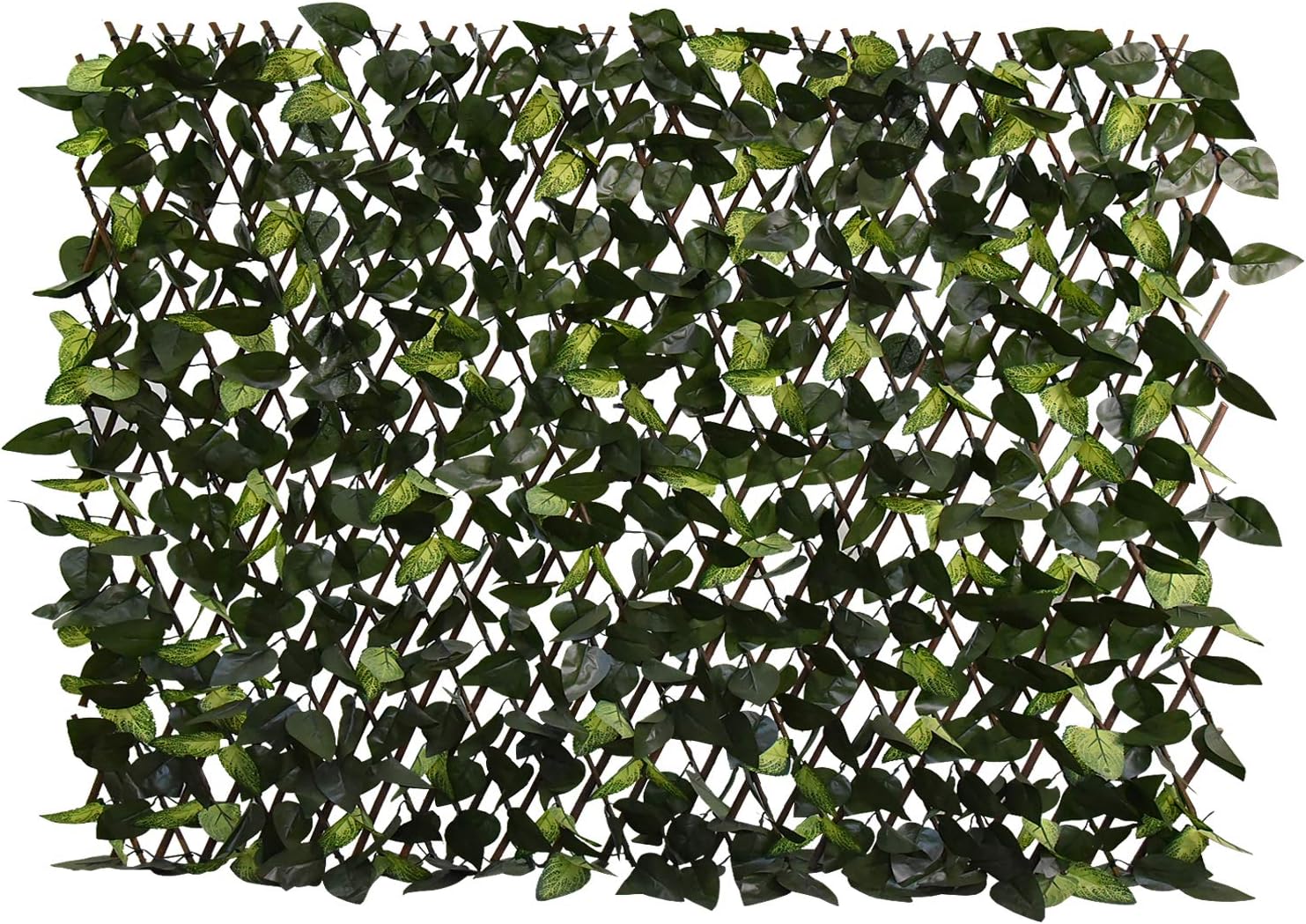 Expandable Fence Privacy Screen for Balcony Patio Outdoor,Decorative Faux Ivy Fencing Panel,Artificial Hedges (Single Sided Leaves)…