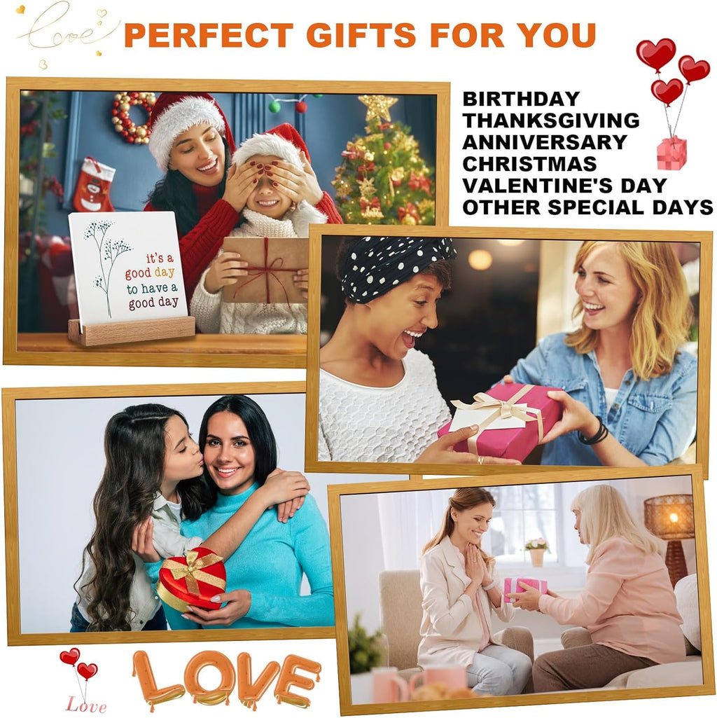 Positive Decor Motivational Gifts for Women, It's a Good Day Sign Inspirational Desk Art Decor, Emotion cheerful Support Mindset Good Vibes Decoration for Home Office