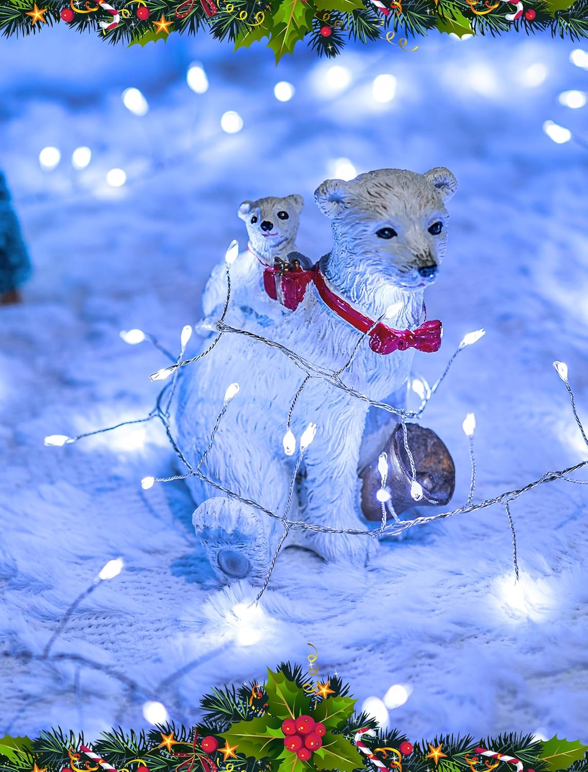 Brightown Solar String Lights, Outdoor Decor (Pure White, 19.6Ft)