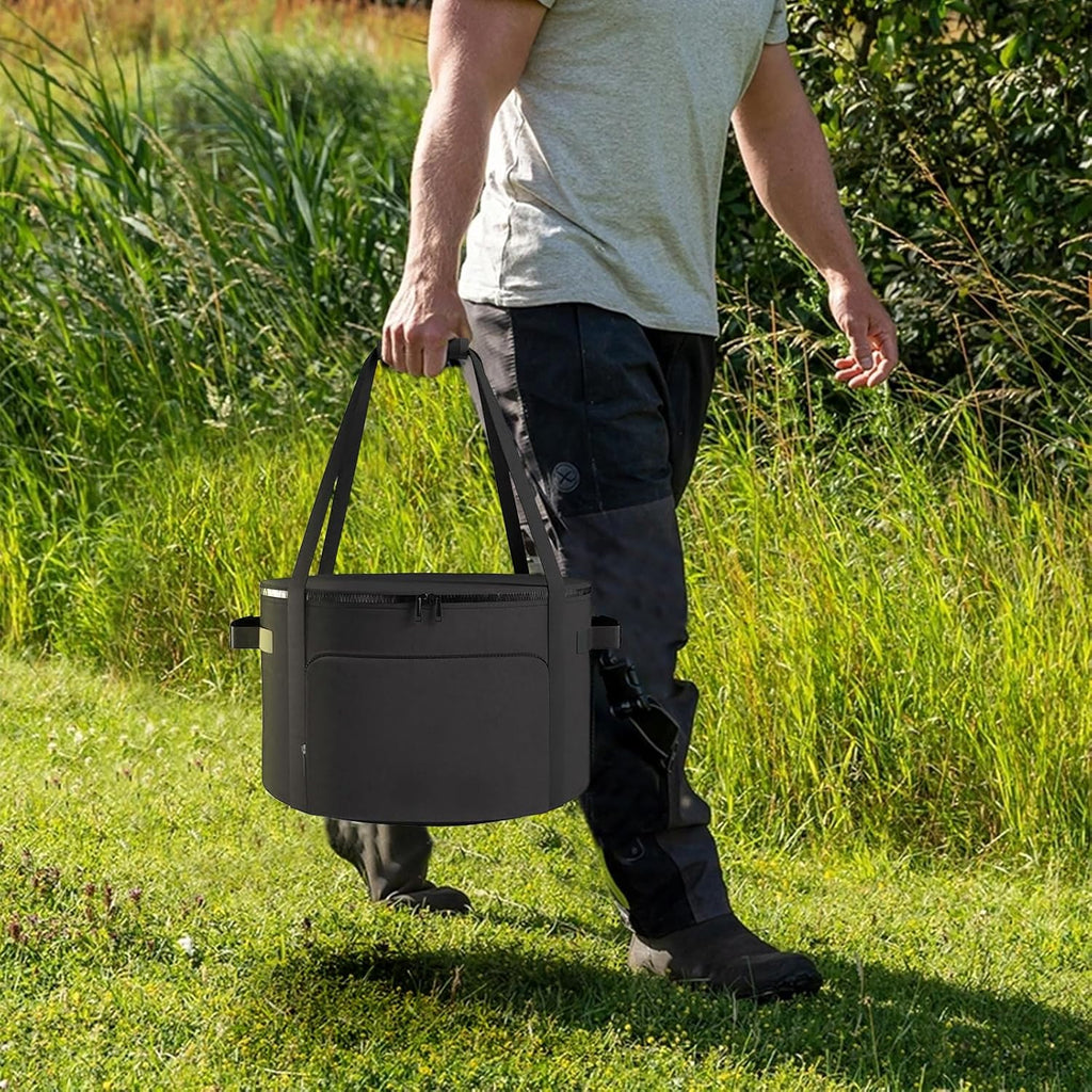 Pizza Oven Carry Bag for Solo Stove Pi Pizza Oven, Waterproof Dustproof Solo Stove Pi Shelter, Storage Bag with Durable Handles, 21" Dia x 16" H Caryy Case for PizzaOven