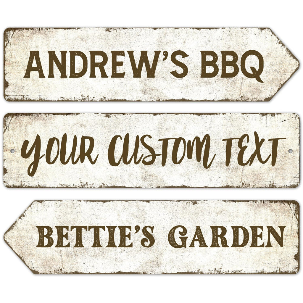 Rustic Custom Sign, Personalized Metal Signs, Gift for Him Men Dad, Man Cave, Indoor and Outdoor Use, 6x24 Inches, ACM, Fade Resistant, Made in The USA